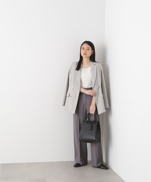 N.（N. Natural Beauty Basic）（エヌエヌナチュラルビューティーベーシック）の「◆メタルアクセントトートバッグ（トートバッグ・レディース・ブラック/ベージュ・ﾌﾘ-）」の5枚目の写真