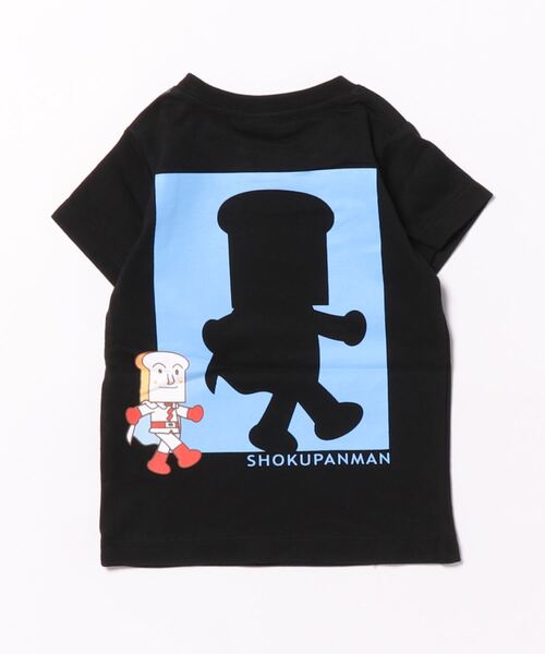 ANPANMAN KIDS COLLECTION(アンパンマンキッズコレクション)の「アンパンマン しょくぱんまん刺繍シルエットTシャツ(Tシャツ/カットソー・キッズ・ブラック・120cm/110cm/100cm/90cm/80cm)」の6枚目の写真