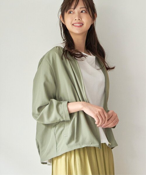 ikka(イッカ)の「シアシャツブルゾン(ブルゾン・レディース・ベージュ/オリーブ・M/L)」の21枚目の写真