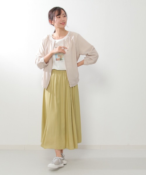 ikka(イッカ)の「シアシャツブルゾン(ブルゾン・レディース・ベージュ/オリーブ・M/L)」の11枚目の写真