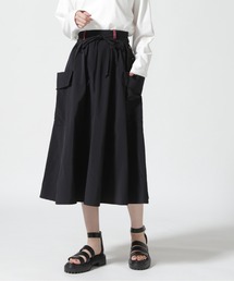 rehersall/リハーズオール/ナイロンビッグポケットフレアスカート