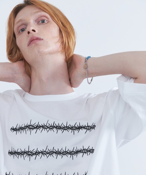 Jieda(ジエダ)の「SWITCHING BEADS BRACELET(ブレスレット・メンズ・ブルー/ホワイト・FREE)」の4枚目の写真