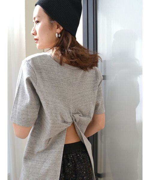 Ungrid（アングリッド）の「ハニカムバックデザインTee（Tシャツ/カットソー・レディース・パープル/グレー/オフホワイト・FREE）」の12枚目の写真