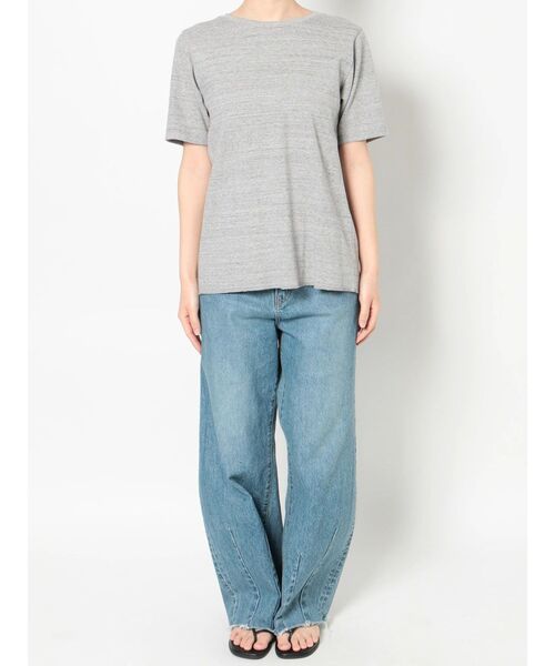 Ungrid（アングリッド）の「ハニカムバックデザインTee（Tシャツ/カットソー・レディース・パープル/グレー/オフホワイト・FREE）」の16枚目の写真