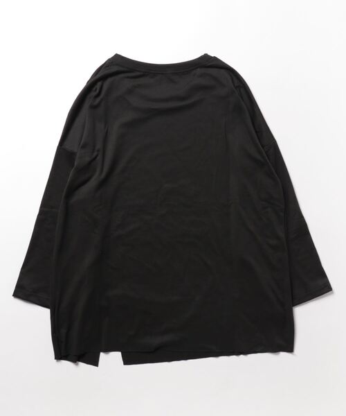 Sakka(サッカ)の「サイドスリットビックロンT(Tシャツ/カットソー・レディース・ブラック/グリーン/ピンク/ホワイト/イエロー・M/L/XL/XX-LARGE)」の6枚目の写真