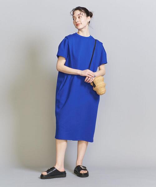 【美品✨】BEAUTY&YOUTH タックショートスリーブワンピース BEAUTY&YOUTH UNITED ARROWS（ビューティーアンドユース