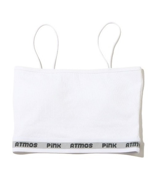 atmos pink(アトモスピンク)の「atmos pink ベーシックショートリブキャミ(キャミソール・レディース・ブラック/ホワイト/グレー・M/S)」の2枚目の写真