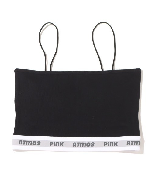 atmos pink(アトモスピンク)の「atmos pink ベーシックショートリブキャミ(キャミソール・レディース・ブラック/ホワイト/グレー・M/S)」の3枚目の写真