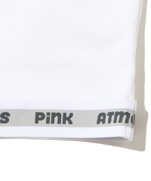 atmos pink(アトモスピンク)の「atmos pink ベーシックショートリブキャミ(キャミソール・レディース・ブラック/ホワイト/グレー・M/S)」の9枚目の写真