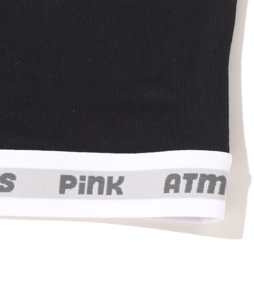atmos pink(アトモスピンク)の「atmos pink ベーシックショートリブキャミ(キャミソール・レディース・ブラック/ホワイト/グレー・M/S)」の12枚目の写真