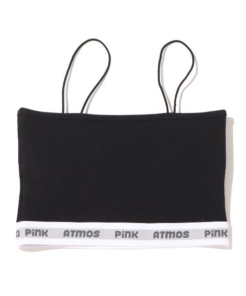 atmos pink(アトモスピンク)の「atmos pink ベーシックショートリブキャミ(キャミソール・レディース・ブラック/ホワイト/グレー・M/S)」の5枚目の写真