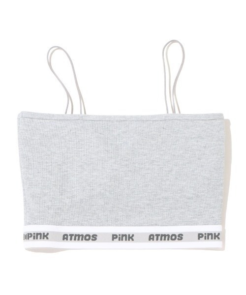 atmos pink(アトモスピンク)の「atmos pink ベーシックショートリブキャミ(キャミソール・レディース・ブラック/ホワイト/グレー・M/S)」の6枚目の写真