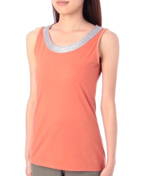 HusHusH（ハッシュアッシュ）の「アビガイル天竺タンクトップ（タンクトップ・レディース・グリーン/レッド/ブラック/ホワイト/グレー/ブルー・02/03/01）」の10枚目の写真