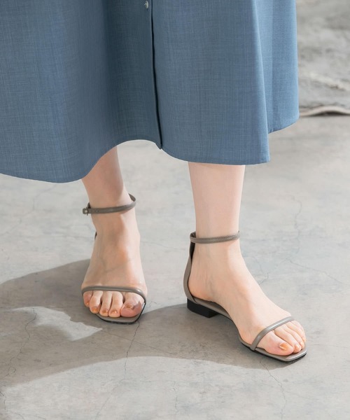 URBAN RESEARCH ROSSO WOMEN（アーバンリサーチ　ロッソ）の「ナローストラップサンダル（サンダル・レディース・ブラック/グレー系その他・37/38/36）」の3枚目の写真