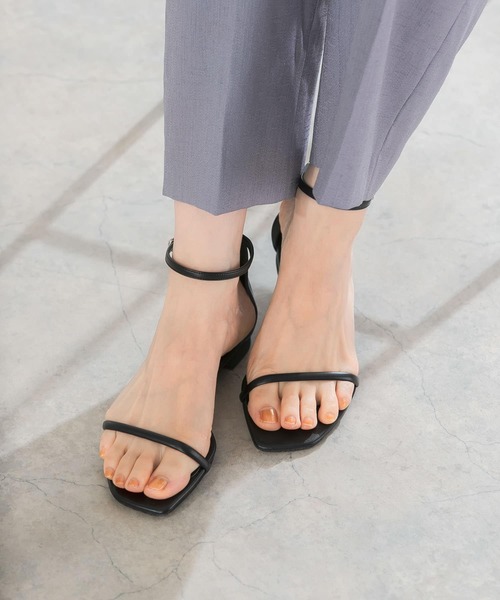 URBAN RESEARCH ROSSO WOMEN（アーバンリサーチ　ロッソ）の「ナローストラップサンダル（サンダル・レディース・ブラック/グレー系その他・37/38/36）」の6枚目の写真