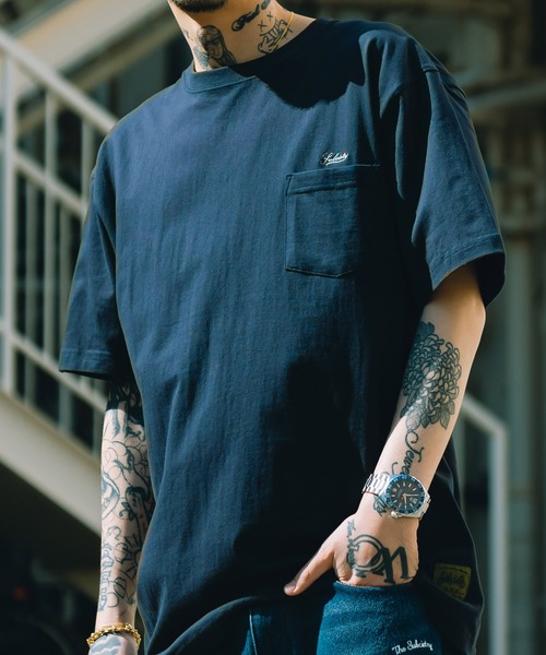 Subciety(サブサエティ)の「SLUGGER POCKET TEE(Tシャツ/カットソー・メンズ・ブラック/ホワイト/ブルー/バーガンディー/グレー系その他/ネイビー・X-LARGE/SMALL/LARGE/MEDIUM)」の4枚目の写真