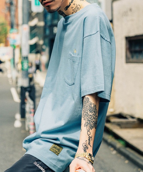 Subciety(サブサエティ)の「SLUGGER POCKET TEE(Tシャツ/カットソー・メンズ・ブラック/ホワイト/ブルー/バーガンディー/グレー系その他/ネイビー・X-LARGE/SMALL/LARGE/MEDIUM)」の5枚目の写真