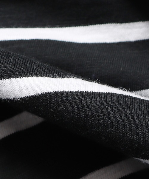 Champion(チャンピオン)の「Champion/チャンピオン CLASSIC SLUB STRIPE TEE Tシャツ(Tシャツ/カットソー・メンズ・ブラック系/ネイビー系/ブルー系・XL/M/L)」の6枚目の写真