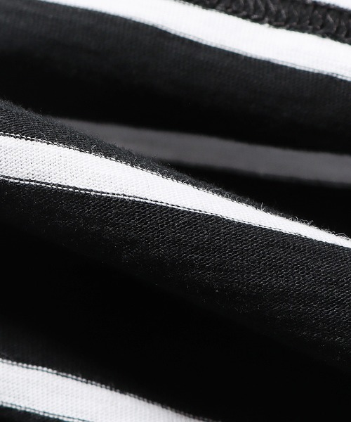 Champion(チャンピオン)の「Champion/チャンピオン CLASSIC SLUB STRIPE TEE Tシャツ(Tシャツ/カットソー・メンズ・ブラック系/ネイビー系/ブルー系・XL/M/L)」の5枚目の写真