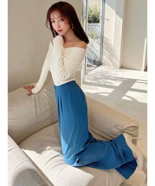 RESEXXY（リゼクシー）の「ストレートカラーパンツ（その他パンツ・レディース・ブルー/グリーン/ベージュ/オレンジ・FREE）」の10枚目の写真