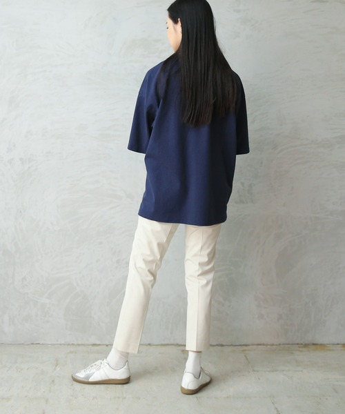 WAIPER.inc（ワイパーインク）の「GOOD WEAR　ヘンリーネック S/S SUPER BIG TEE 2w7-13243　USAコットン（Tシャツ/カットソー・メンズ・ブラック/グレイッシュベージュ/杢グレー/チャコールグレー/ホワイト/ネイビー/グリーン系その他/ダークグリーン/ライトピンク/ブルー系その他/グレー系その他/カーキブラウン・S/M/L/XL）」の20枚目の写真