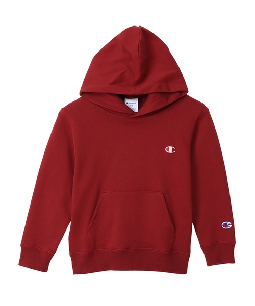 Champion（チャンピオン）の「Champion/チャンピオン　HOODED SWEATSHIRT（パーカー・キッズ・ブラック/ダークグリーン/グレー/オートミール/ネイビー/バーガンディー/ゴールド/ブルー/オレンジ/ダークパープル・160/120/140/130/150）」の8枚目の写真