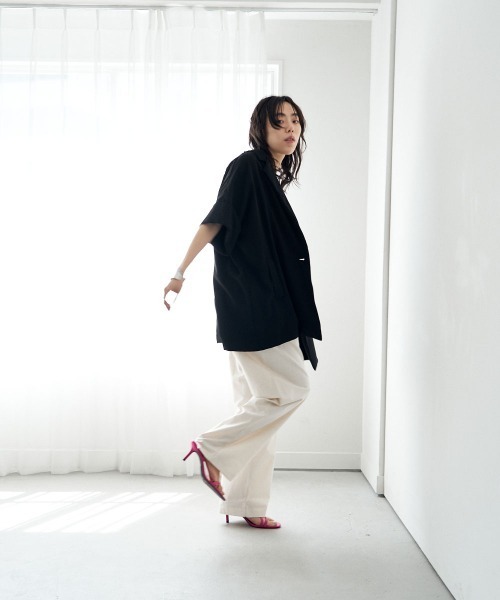 marjour(マージュール)の「SUMMER JACKET(テーラードジャケット・レディース・グレー/ブラック・M)」の12枚目の写真