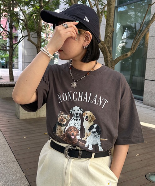 kutir（クティール）の「アソートプリントTシャツ（Tシャツ/カットソー・レディース・ホワイト/ホワイト系その他/オートミール/グレー系その他/ブルー/チャコールグレー・FREE）」の3枚目の写真