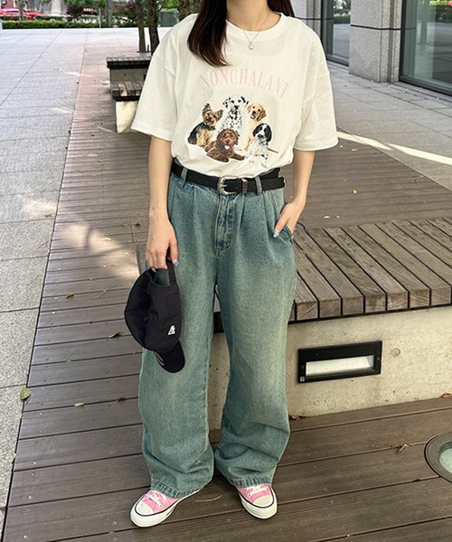 kutir（クティール）の「アソートプリントTシャツ（Tシャツ/カットソー・レディース・ホワイト/ホワイト系その他/オートミール/グレー系その他/ブルー/チャコールグレー・FREE）」の15枚目の写真