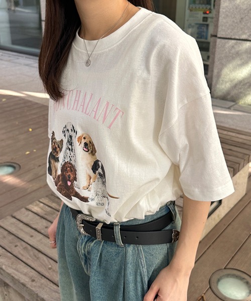 kutir（クティール）の「アソートプリントTシャツ（Tシャツ/カットソー・レディース・ホワイト/ホワイト系その他/オートミール/グレー系その他/ブルー/チャコールグレー・FREE）」の13枚目の写真