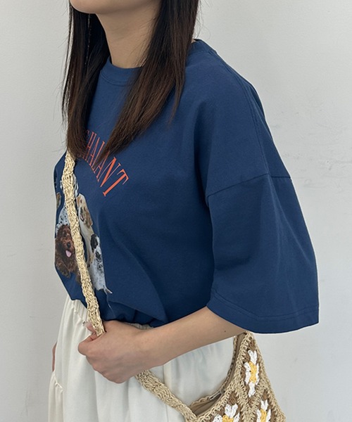 kutir（クティール）の「アソートプリントTシャツ（Tシャツ/カットソー・レディース・ホワイト/ホワイト系その他/オートミール/グレー系その他/ブルー/チャコールグレー・FREE）」の21枚目の写真