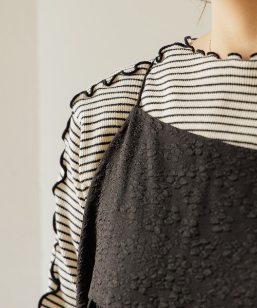 flower（フラワー）の「クラウドフラワーキャミワンピース（ワンピース・レディース・ブルー/ブラック・FREE）」の11枚目の写真