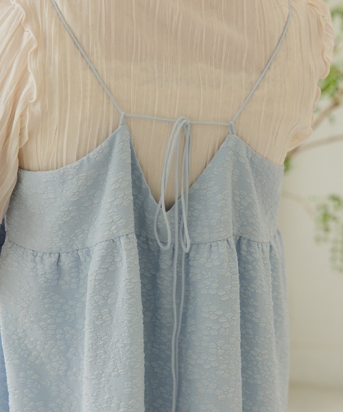 flower（フラワー）の「クラウドフラワーキャミワンピース（ワンピース・レディース・ブルー/ブラック・FREE）」の12枚目の写真