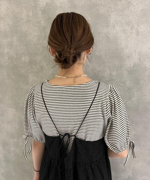 flower（フラワー）の「クラウドフラワーキャミワンピース（ワンピース・レディース・ブルー/ブラック・FREE）」の13枚目の写真