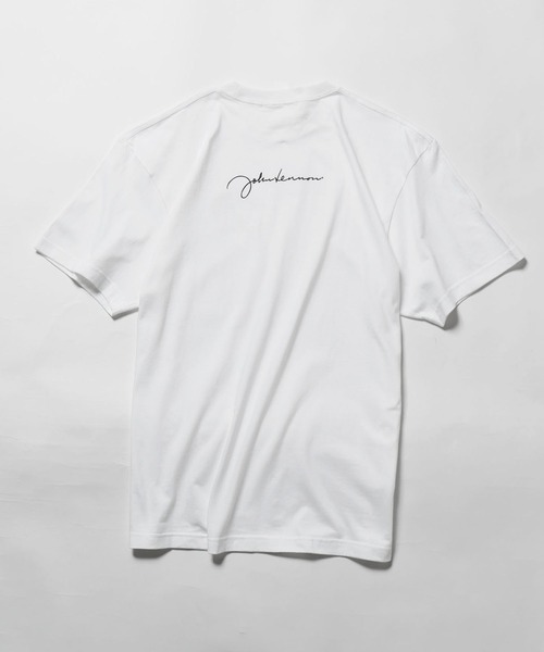 ＋81BRANCA（ハチイチブランカ）の「▲+81BRANCA/ハチイチブランカ John Lennon portrait&sign big tee Tシャツ グラフィックＴシャツ（Tシャツ/カットソー・レディース・ホワイト/ブラック・FREE）」の13枚目の写真