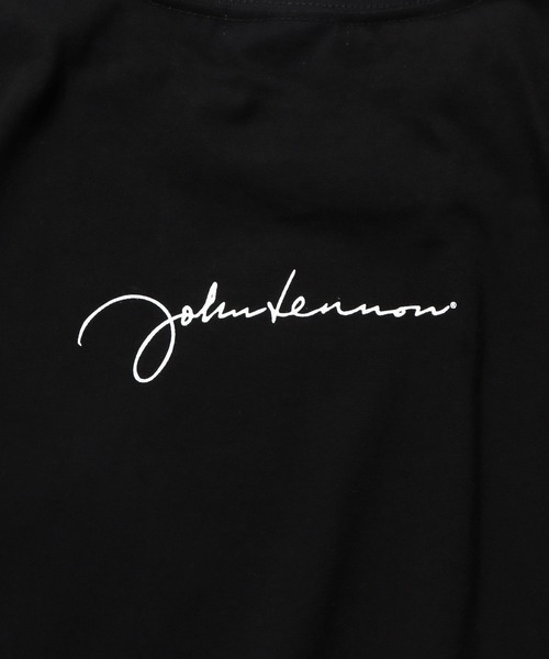 ＋81BRANCA（ハチイチブランカ）の「▲+81BRANCA/ハチイチブランカ John Lennon portrait&sign big tee Tシャツ グラフィックＴシャツ（Tシャツ/カットソー・レディース・ホワイト/ブラック・FREE）」の10枚目の写真