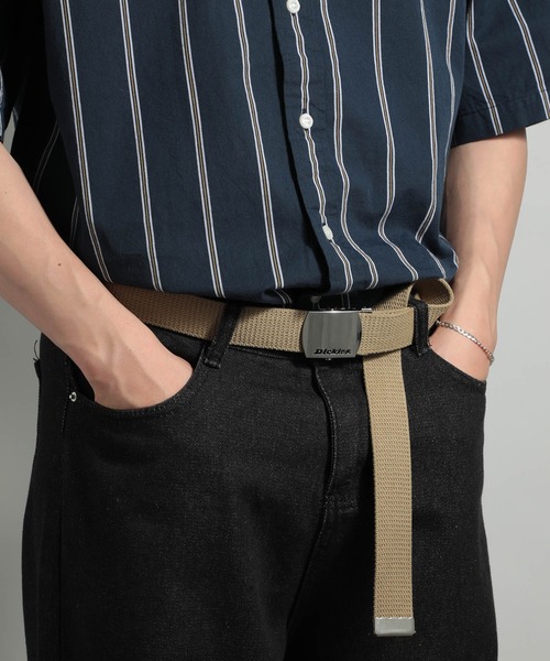 Dickies(ディッキーズ)の「【Dickies】DS0741I ナイロンガチャベルト(ベルト・メンズ・イエロー/ベージュ/レッド/ホワイト/カーキ/ブラック/ネイビー・FREE)」の3枚目の写真