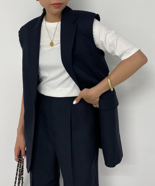 タグ付新品　Loungedress 【WEB限定】リネンジレジャケット LOUNGEDRESS（ラウンジドレス）の「TRリネンジレジャケット（その他