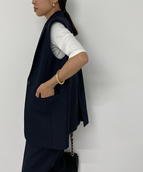 新品 LOUNGEDRESS TRリネンジレジャケット ラウンジドレス LOUNGEDRESS（ラウンジドレス）の「TRリネンジレジャケット