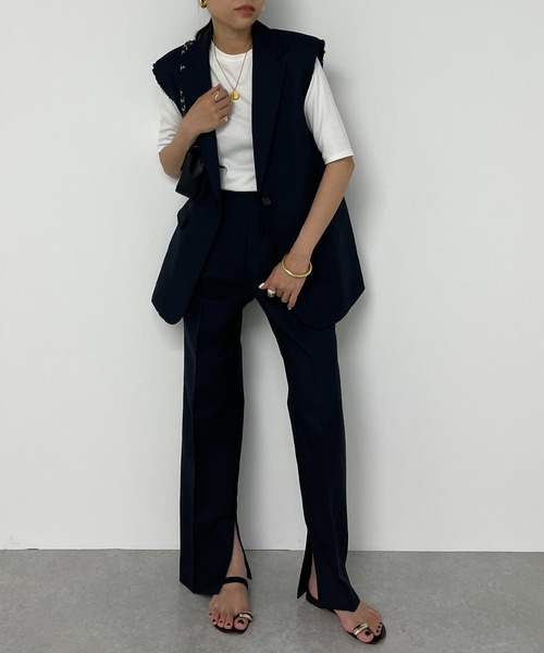 新品 LOUNGEDRESS TRリネンジレジャケット ラウンジドレス LOUNGEDRESS（ラウンジドレス）の「TRリネンジレジャケット