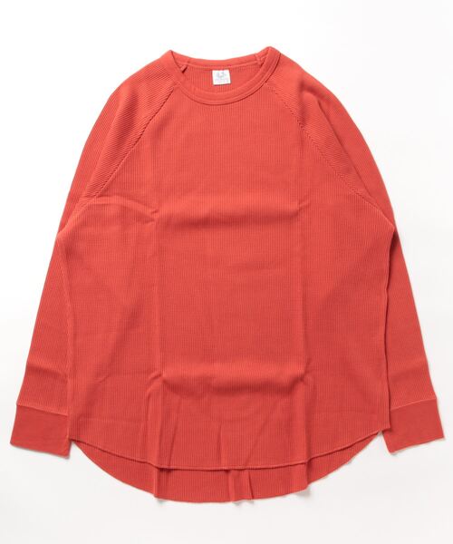 FRUIT OF THE LOOM(フルーツオブザルーム)の「【FRUIT OF THE LOOM】サーマルラグランロン T (クルー)/クルーネック/長袖Tシャツ/フルーツオブザルーム(Tシャツ/カットソー・メンズ・ブラック/オレンジ/パープル/グレー/ホワイト・L/XL/M)」の5枚目の写真