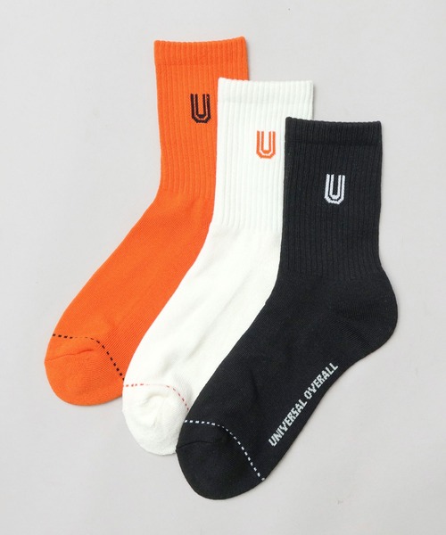 UNIVERSAL OVERALL(ユニバーサルオーバーオール)の「<3足セット> 3P 底パイル Uロゴ クルーソックス(ソックス/靴下・メンズ・その他・FREE)」の10枚目の写真