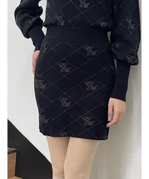 EATME | EMロゴニットスカート（セットアップ可能）(スカート)