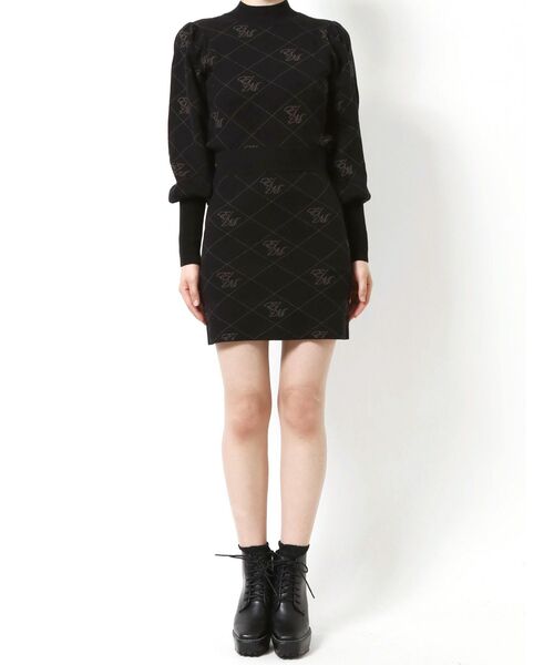 EATME(イートミー)の「EMロゴニットスカート(セットアップ可能)(スカート・レディース・ブラック/ベージュ/グレー・FREE)」の10枚目の写真