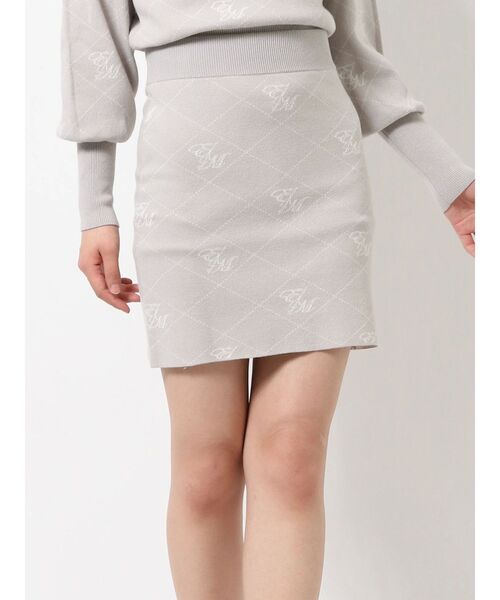 EATME(イートミー)の「EMロゴニットスカート(セットアップ可能)(スカート・レディース・ブラック/ベージュ/グレー・FREE)」の14枚目の写真