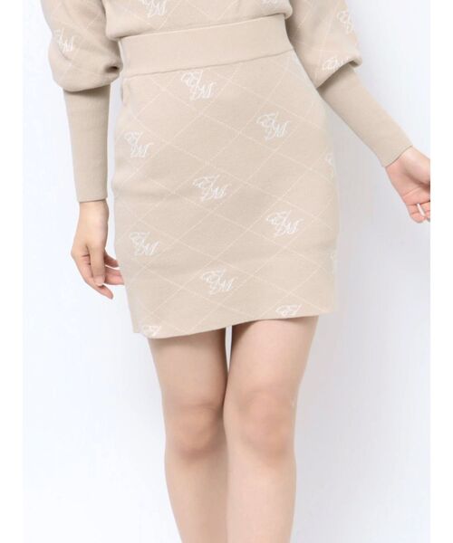 EATME(イートミー)の「EMロゴニットスカート(セットアップ可能)(スカート・レディース・ブラック/ベージュ/グレー・FREE)」の16枚目の写真