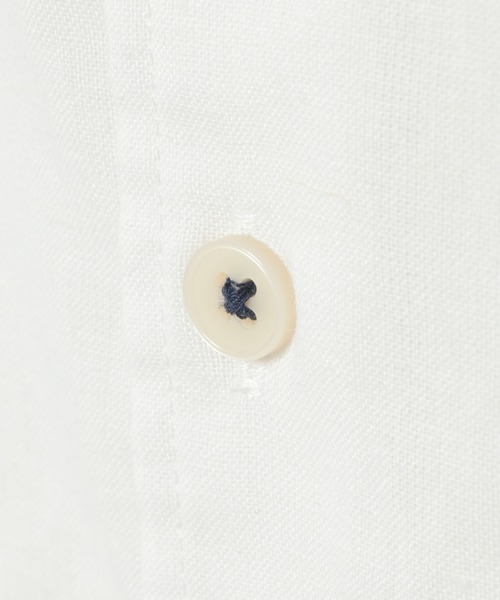 ikka(イッカ)の「7分リネン混切り替えポケットシャツ(シャツ/ブラウス・メンズ・ホワイト/ネイビー/オリーブ・S/M/L/XL)」の13枚目の写真