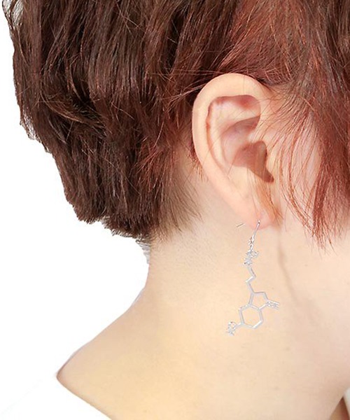 lkサロン リングピアス yg 両耳 BONEE/ボーニー】TWIN C HOOPS：ピアス（両耳用）（ピアス（両耳