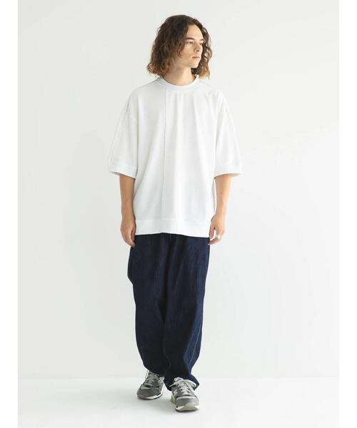 CRAFT STANDARD BOUTIQUE(クラフトスタンダードブティック)の「リサイクル切り替えH/S TEE-A(Tシャツ/カットソー・メンズ・ブラック/オフホワイト/杢グレー・M/L/XL)」の11枚目の写真