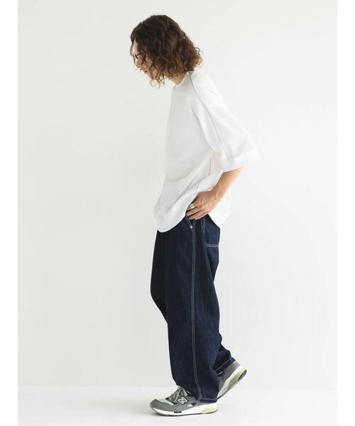 CRAFT STANDARD BOUTIQUE(クラフトスタンダードブティック)の「リサイクル切り替えH/S TEE-A(Tシャツ/カットソー・メンズ・ブラック/オフホワイト/杢グレー・M/L/XL)」の12枚目の写真
